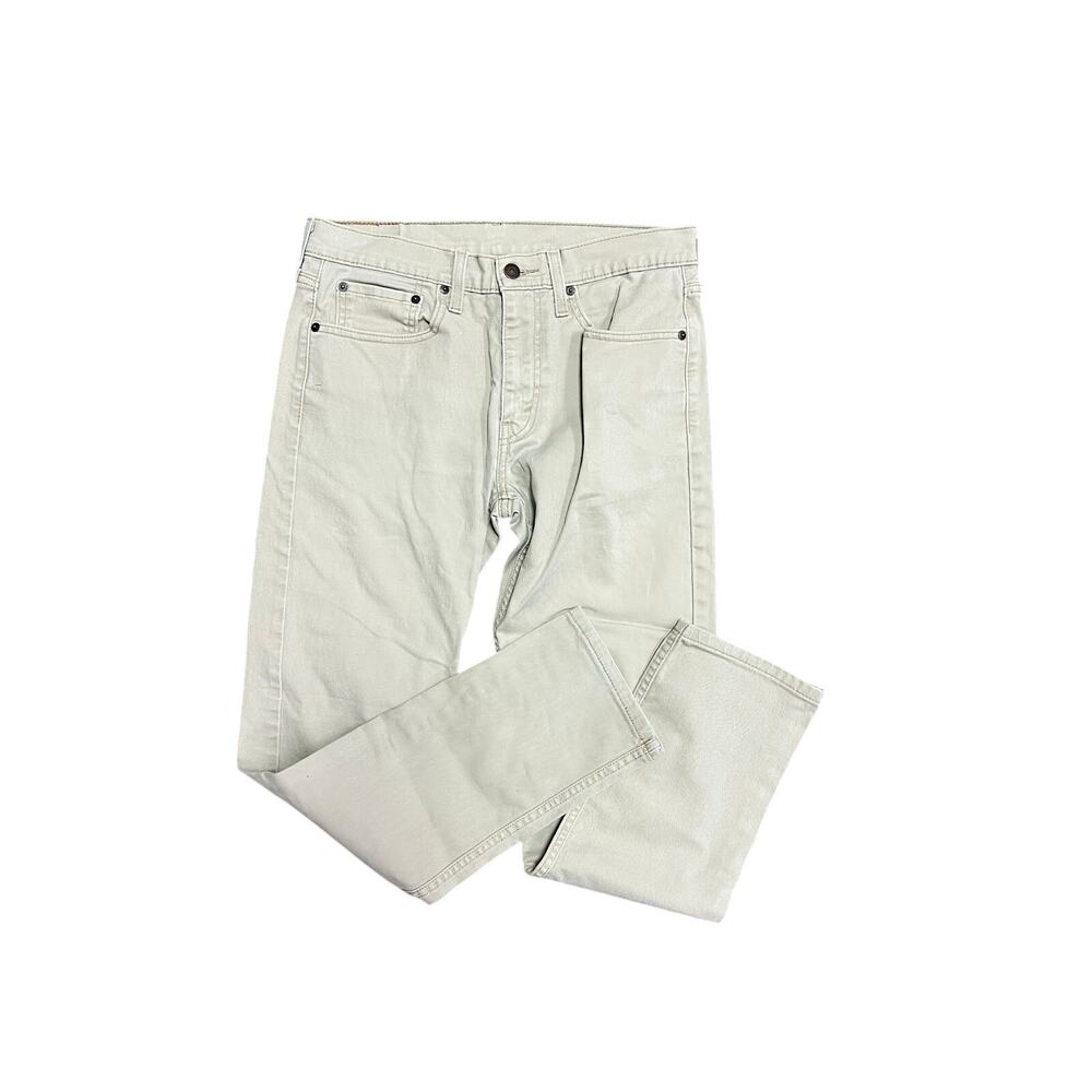 Levi’s 502 Taper Fit Jeans Men’s 31x32 Light Beige Stretch Denim Waterless
